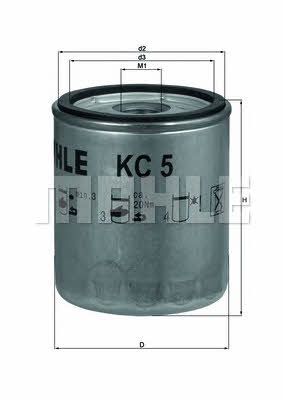 Mahle/Knecht KC 5 Fuel filter KC5: Buy near me at 2407.PL in Poland at an Affordable price!
