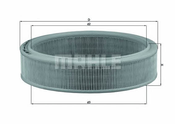 Mahle/Knecht LX 853 Air filter LX853: Buy near me at 2407.PL in Poland at an Affordable price!