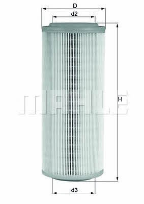 Mahle/Knecht LX 855 Air filter LX855: Buy near me in Poland at 2407.PL - Good price!