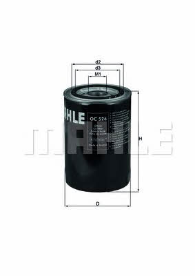 Mahle/Knecht OC 526 Oil Filter OC526: Buy near me in Poland at 2407.PL - Good price!