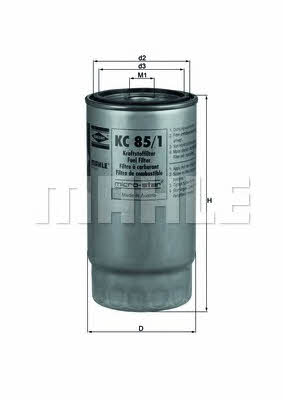 Mahle/Knecht KC 85/1 Fuel filter KC851: Buy near me in Poland at 2407.PL - Good price!