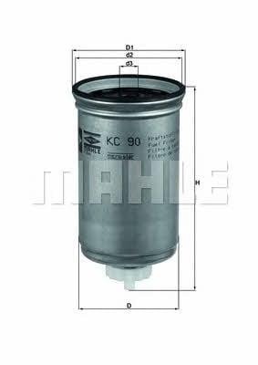 Mahle/Knecht KC 90 Fuel filter KC90: Buy near me in Poland at 2407.PL - Good price!