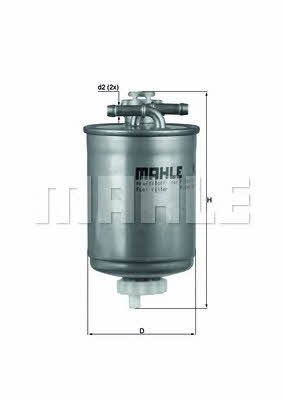 Mahle/Knecht KL 103 Топливный фильтр KL103: Отличная цена - Купить в Польше на 2407.PL!