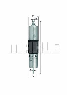 Mahle/Knecht KL 104/1 Fuel filter KL1041: Buy near me in Poland at 2407.PL - Good price!