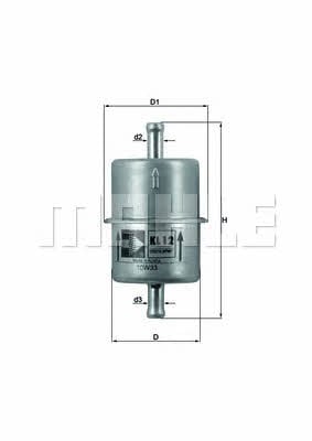 Mahle/Knecht KL 12 OF Fuel filter KL12OF: Buy near me in Poland at 2407.PL - Good price!