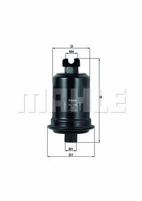 Mahle/Knecht KL 128 Fuel filter KL128: Buy near me in Poland at 2407.PL - Good price!