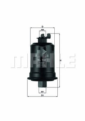 Mahle/Knecht KL 132 Fuel filter KL132: Buy near me in Poland at 2407.PL - Good price!
