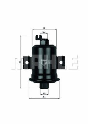 Mahle/Knecht KL 140 Fuel filter KL140: Buy near me in Poland at 2407.PL - Good price!