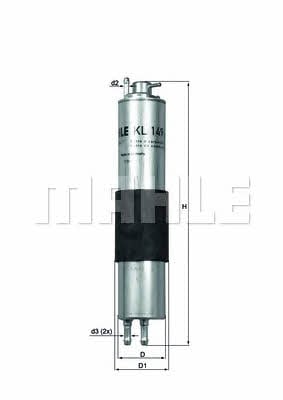Mahle/Knecht KL 149 Fuel filter KL149: Buy near me at 2407.PL in Poland at an Affordable price!
