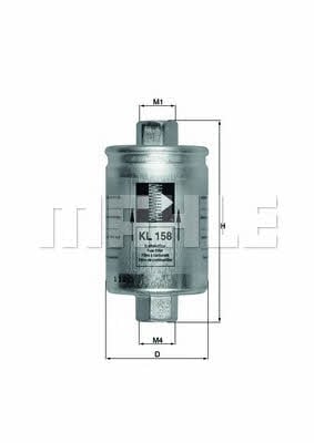 Mahle/Knecht KL 158 Fuel filter KL158: Buy near me in Poland at 2407.PL - Good price!