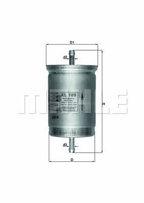 Mahle/Knecht KL 189 Fuel filter KL189: Buy near me in Poland at 2407.PL - Good price!