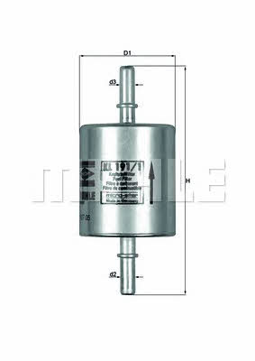 Mahle/Knecht KL 191/1 Fuel filter KL1911: Buy near me in Poland at 2407.PL - Good price!