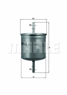 Mahle/Knecht KL 196 Fuel filter KL196: Buy near me at 2407.PL in Poland at an Affordable price!