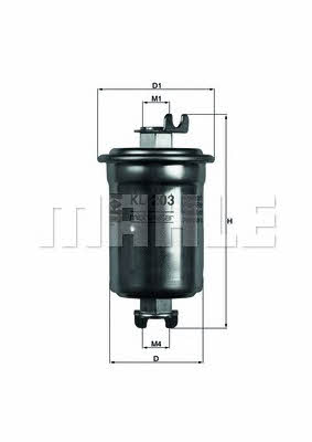Mahle/Knecht KL 203 Fuel filter KL203: Buy near me in Poland at 2407.PL - Good price!