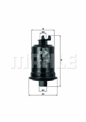 Mahle/Knecht KL 210 Fuel filter KL210: Buy near me in Poland at 2407.PL - Good price!
