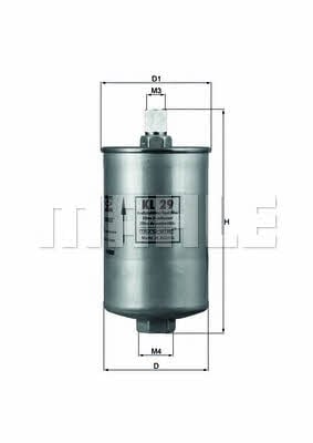 Mahle/Knecht KL 29 Fuel filter KL29: Buy near me in Poland at 2407.PL - Good price!