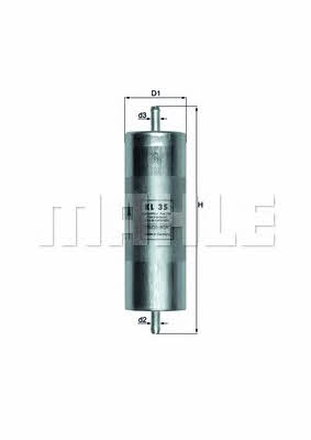 Mahle/Knecht KL 35 Fuel filter KL35: Buy near me in Poland at 2407.PL - Good price!