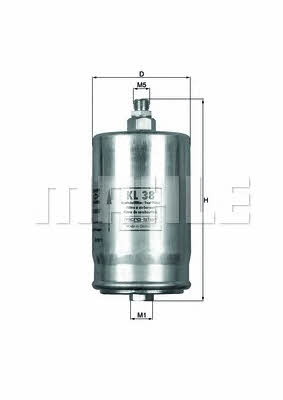 Mahle/Knecht KL 38 Fuel filter KL38: Buy near me at 2407.PL in Poland at an Affordable price!