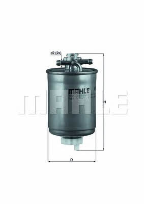 Mahle/Knecht KL 410D Fuel filter KL410D: Buy near me in Poland at 2407.PL - Good price!