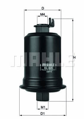 Mahle/Knecht KL 435 Fuel filter KL435: Buy near me in Poland at 2407.PL - Good price!