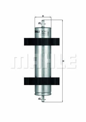 Mahle/Knecht KL 478 Fuel filter KL478: Buy near me in Poland at 2407.PL - Good price!