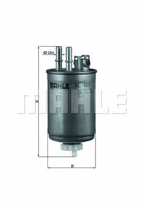 Mahle/Knecht KL 483 Fuel filter KL483: Buy near me in Poland at 2407.PL - Good price!