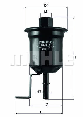 Mahle/Knecht KL 513 Fuel filter KL513: Buy near me at 2407.PL in Poland at an Affordable price!
