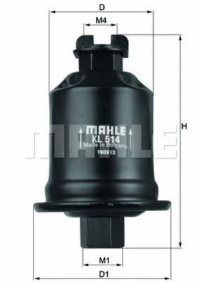 Mahle/Knecht KL 514 Fuel filter KL514: Buy near me in Poland at 2407.PL - Good price!