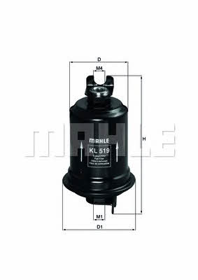 Mahle/Knecht KL 519 Fuel filter KL519: Buy near me in Poland at 2407.PL - Good price!
