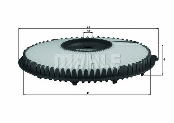 Mahle/Knecht LX 890 Повітряний фільтр LX890: Приваблива ціна - Купити у Польщі на 2407.PL!