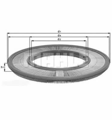 Mahle/Knecht LX 91 Filtr powietrza LX91: Dobra cena w Polsce na 2407.PL - Kup Teraz!