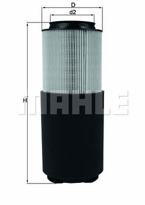 Mahle/Knecht LX 976 Air filter LX976: Buy near me in Poland at 2407.PL - Good price!