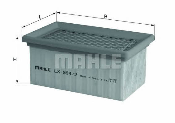 Mahle/Knecht LX 984/2 Air filter LX9842: Buy near me in Poland at 2407.PL - Good price!