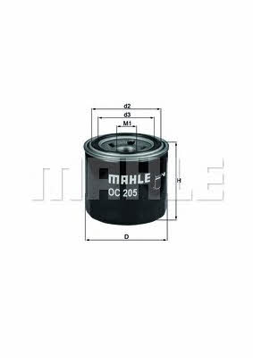 Купить Mahle&#x2F;Knecht OC205 – отличная цена на 2407.PL!