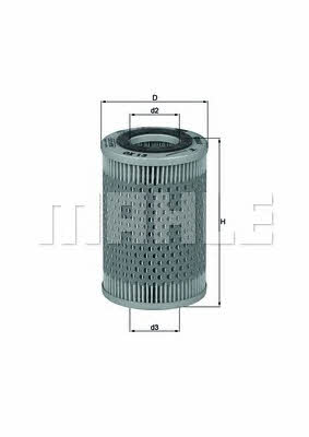 Mahle/Knecht OX 13D Oil Filter OX13D: Buy near me in Poland at 2407.PL - Good price!