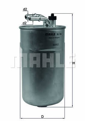 Mahle/Knecht KL 792 Топливный фильтр KL792: Отличная цена - Купить в Польше на 2407.PL!