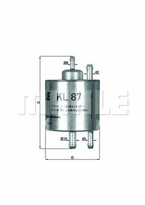 Mahle/Knecht KL 87 Fuel filter KL87: Buy near me at 2407.PL in Poland at an Affordable price!