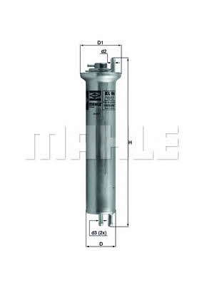 Mahle/Knecht KL 96 Топливный фильтр KL96: Отличная цена - Купить в Польше на 2407.PL!