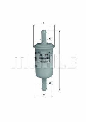 Mahle/Knecht KL 97 OF Fuel filter KL97OF: Buy near me in Poland at 2407.PL - Good price!