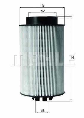 Mahle/Knecht KX 191/1D Fuel filter KX1911D: Buy near me in Poland at 2407.PL - Good price!