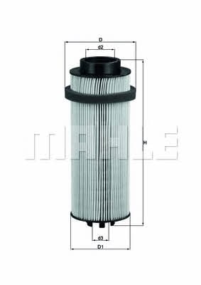 Mahle/Knecht KX 261D Fuel filter KX261D: Buy near me in Poland at 2407.PL - Good price!