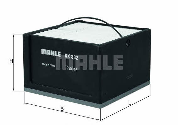 Mahle/Knecht KX 332 Топливный фильтр KX332: Купить в Польше - Отличная цена на 2407.PL!