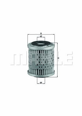 Mahle/Knecht KX 76D Fuel filter KX76D: Buy near me in Poland at 2407.PL - Good price!