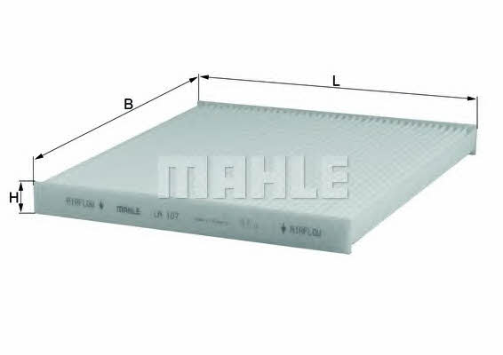 Mahle/Knecht LA 107 Filter, interior air LA107: Buy near me in Poland at 2407.PL - Good price!