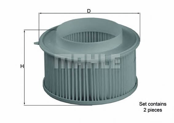 Mahle/Knecht LA 15/S Filter, interior air LA15S: Buy near me in Poland at 2407.PL - Good price!