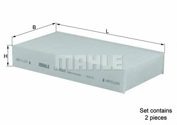 Mahle/Knecht LA 168/S Filter, interior air LA168S: Buy near me in Poland at 2407.PL - Good price!