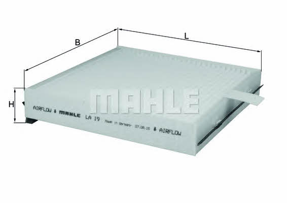 Mahle/Knecht LA 19 Filter, interior air LA19: Buy near me in Poland at 2407.PL - Good price!