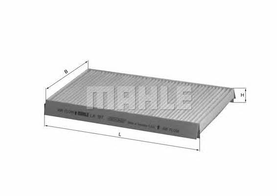 Mahle/Knecht LA 197 Filter, interior air LA197: Buy near me in Poland at 2407.PL - Good price!