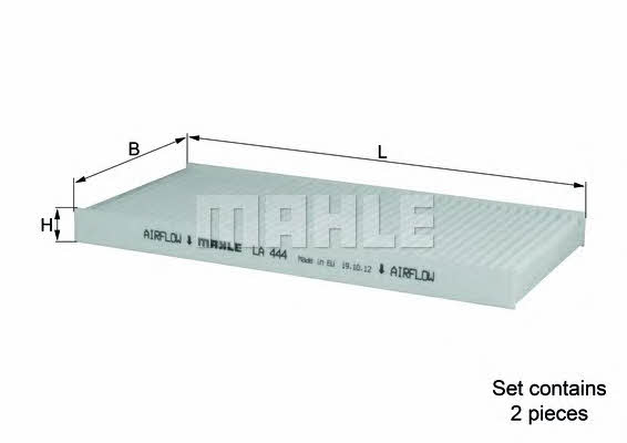 Filter, interior air Mahle&#x2F;Knecht LA 444&#x2F;S