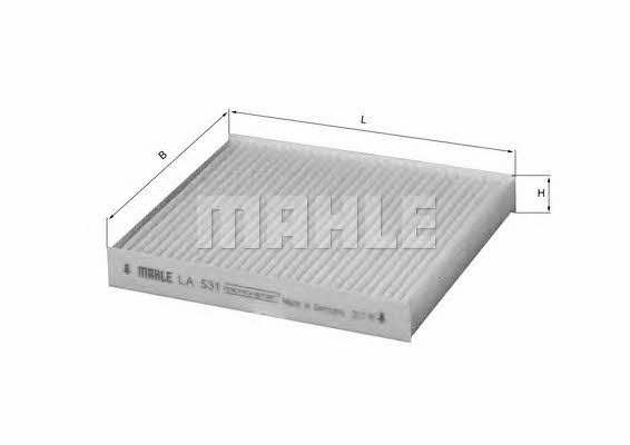 Mahle/Knecht LA 531 Filtr kabinowy LA531: Dobra cena w Polsce na 2407.PL - Kup Teraz!